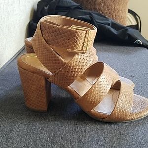 Vionic Blaire Heel Sandal Brown Snake